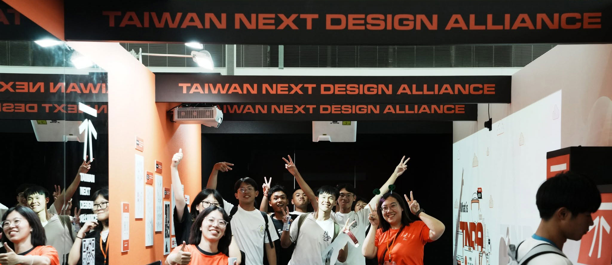 TNDA Taiwan Next Design Alliance 活動空間中的品牌識別展示
